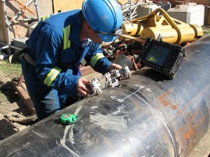 Ultrasonic pipeline testing